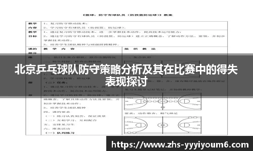 北京乒乓球队防守策略分析及其在比赛中的得失表现探讨